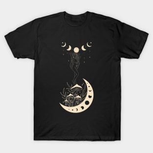 Mashrooms and witch T-Shirt